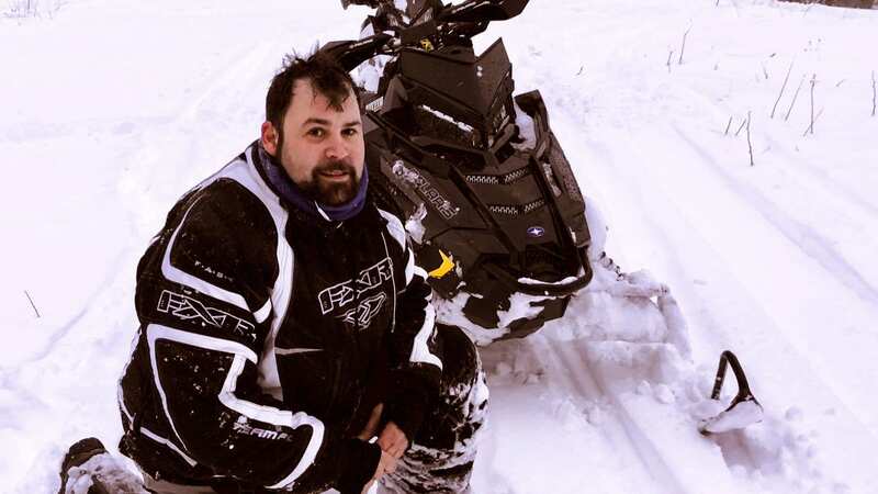 Jeff enjoyed snowmobiling before his crash in 2019 - but can no longer do it (Image: AP)