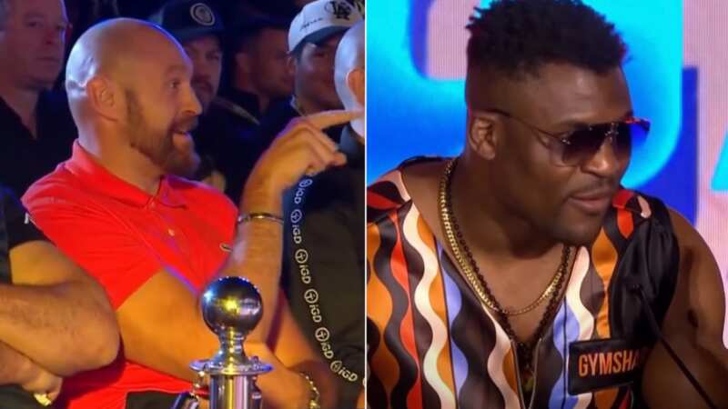Francis Ngannou clashes with old rival Tyson Fury before Anthony Joshua fight