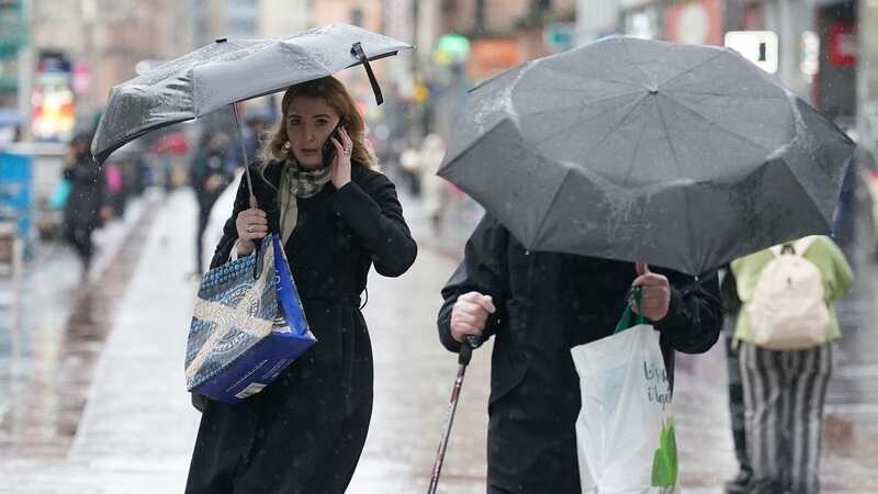 The weekend will be another wet and windy one (Image: PA)