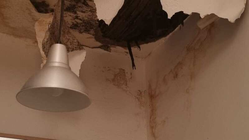The couple have described their fear after the collapse (Image: living rent)