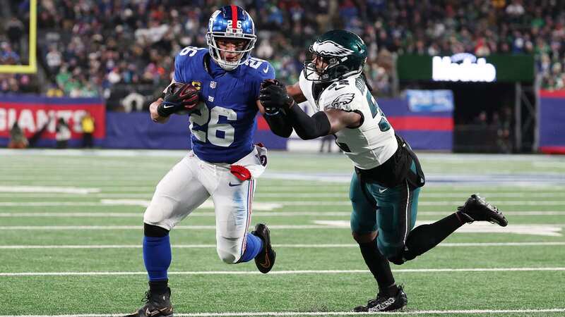 Saquon Barkley could switch from the New York Giants to the Philadelphia Eagles in free agency (Image: Getty Images)