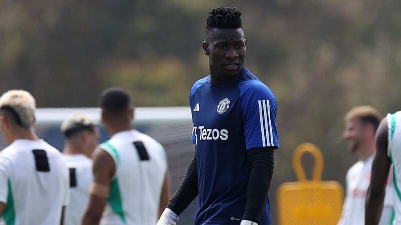 Andre Onana was mocked by a Manchester United team-mate earlier this season (Image: Matthew Peters/Manchester United FC)