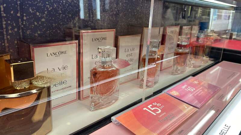 The La Vie Est Belle perfume collection from Lancome is very popular with shoppers (Image: Bethan Shufflebotham)