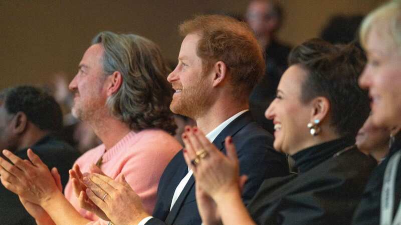 Prince Harry was there to support Meghan (Image: AFP via Getty Images)