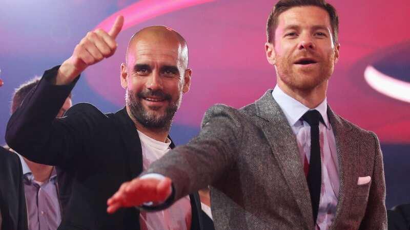 Pep Guardiola and Xabi Alonso worked together at Bayern Munich (Image: Lars Baron)