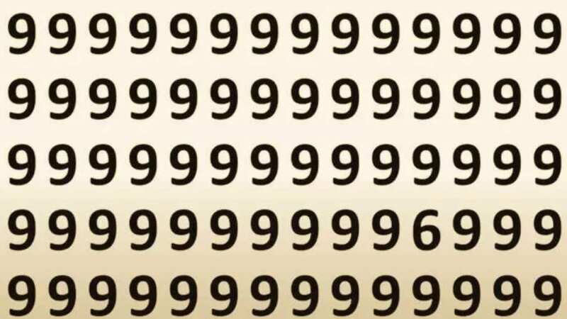 Can you find the number six? (see full image below) (Image: https://trello.com/c/jP8IKaLd/249699-sat-only-those-with-the-highest-visual-acuity-can-spot-odd-numb)