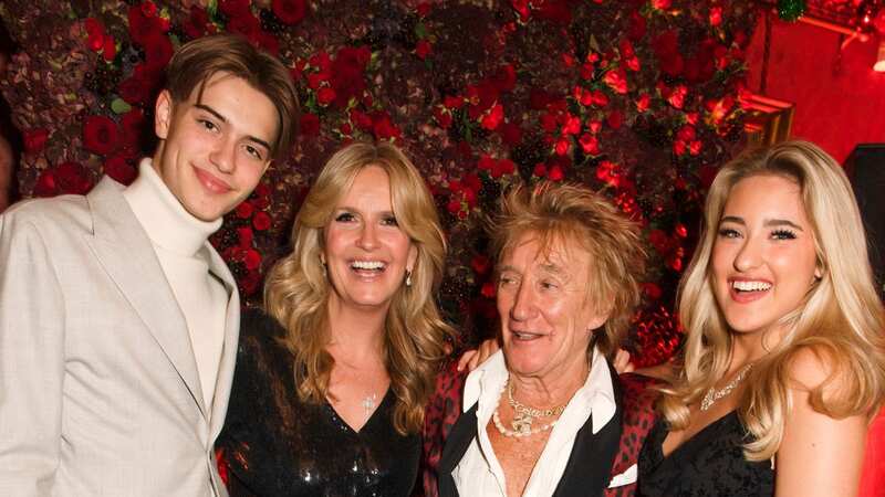 Sir Rod Stewart enjoyed a night out with his towering teenage son, Alistair (Image: Dave Benett/Getty Images for The)