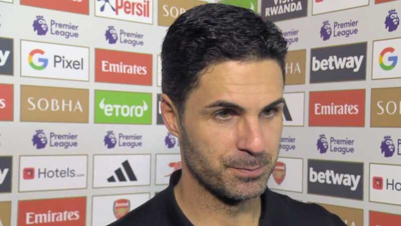 Mikel Arteta will watch title rivals Liverpool and Manchester City fight it out on Sunday (Image: Sky Sports)