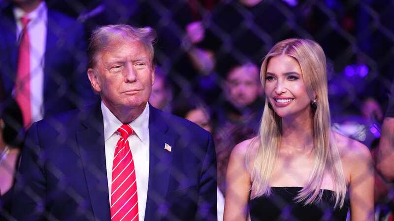 Donald Trump and daughter Ivanka were at the UFC event (Image: Zuffa LLC via Getty Images)
