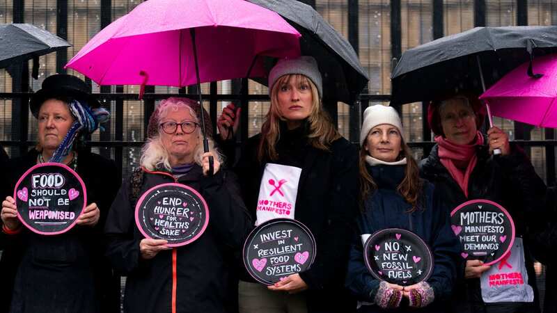 The group of mothers have begun their hunger strike outside Parliament (Image: PA)