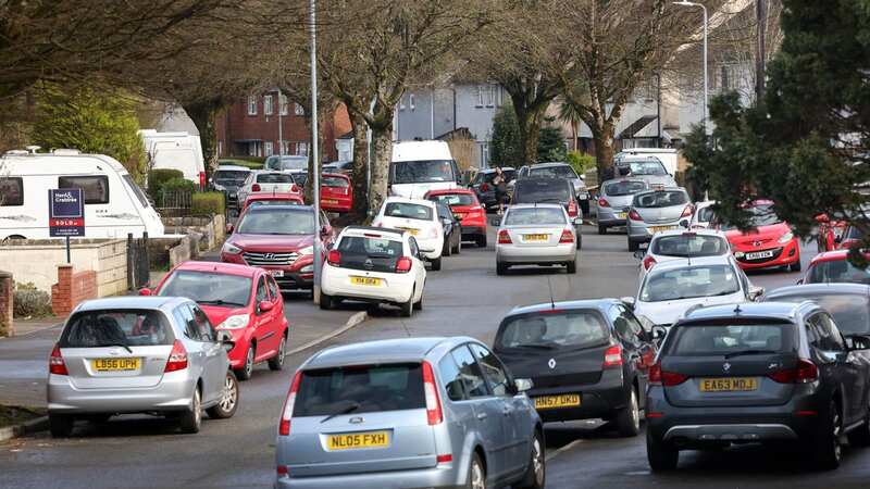 Cars are congesting the streets around Gabalfa (Image: WalesOnline/Rob Browne)
