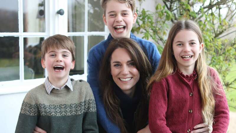 Princess Kate with her children Princes George and Louis and Princess Charlotte (Image: PA)