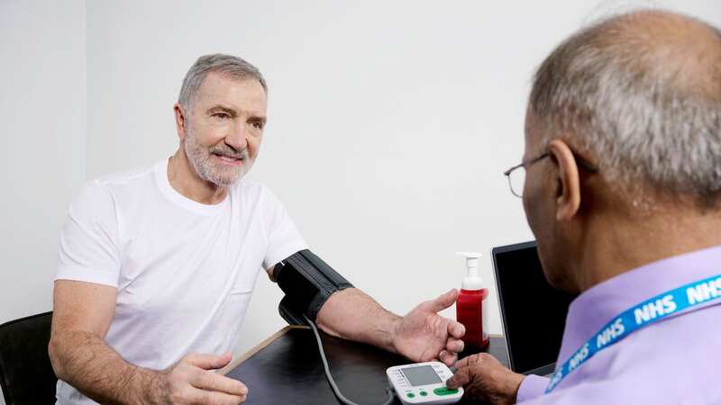 Graeme Souness gets a blood pressure check (Image: Getty Images for NHS)