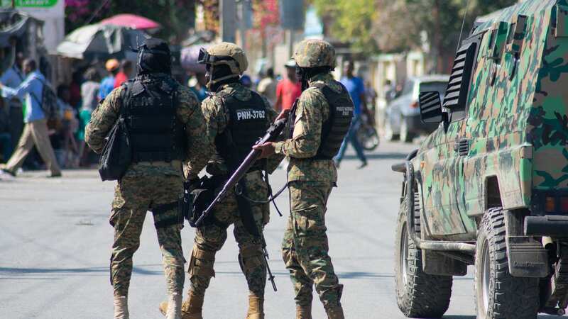 Haitian police officers deploy in Port-au-Prince, Haiti (Image: AFP via Getty Images)