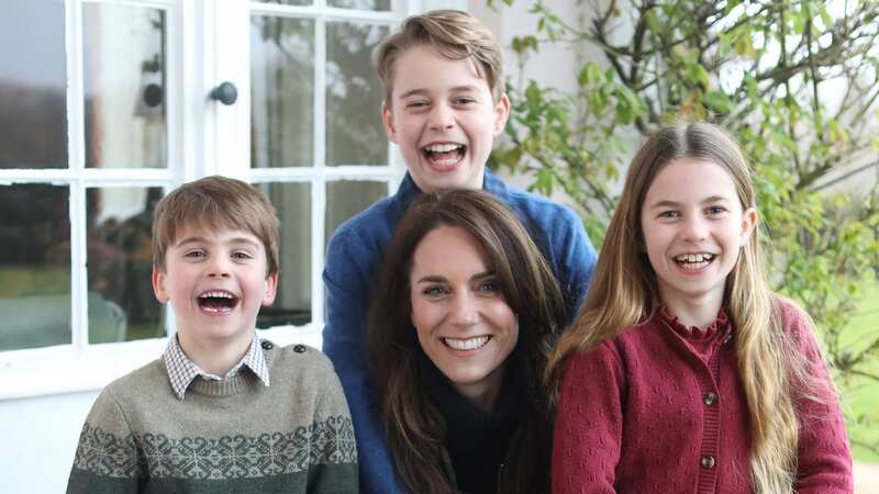 Kate and her three kids (Image: PA)