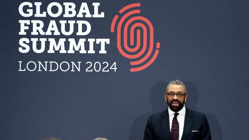 Home Secretary James Cleverly delivers a speech during a Pre-Global Fraud Summit reception at Guildhall in London (Image: PA Wire/PA Images)
