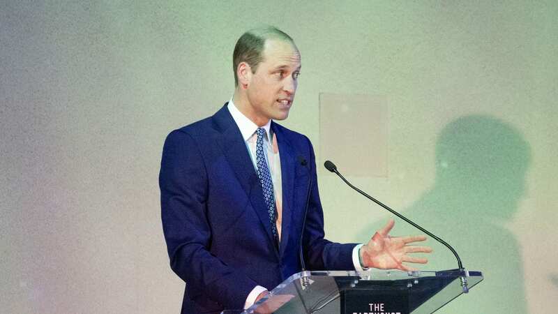 Prince William speaking during the event this evening (Image: PA)