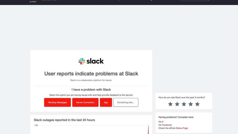 Slack down as users fume at 