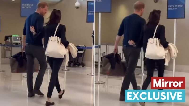 Meghan and Harry were spotted at the airport