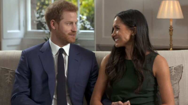 A clip of Harry and Meghan from 2017 has resurfaced (Image: PA)