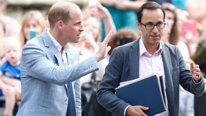 Prince William with his former press secretary, Miguel Head, who worked alongside the royal for ten years (Image: Getty Images)