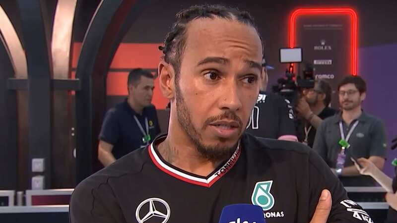 Lewis Hamilton struggled at the Saudi Arabian Grand Prix (Image: Sky Sports)