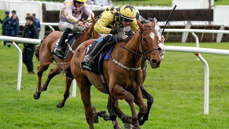 State Man pulls clear of Irish Point in the Champion Hurdle (Image: Getty Images)