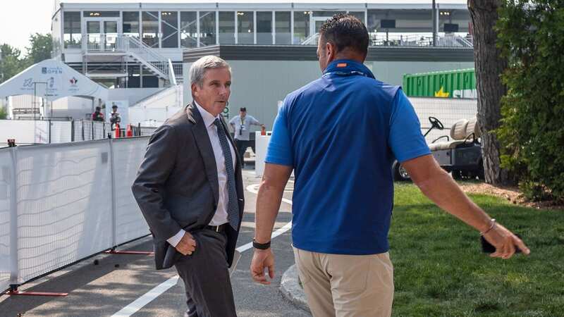 Jay Monahan had a testy moment with a reporter after being asked about Jon Rahm