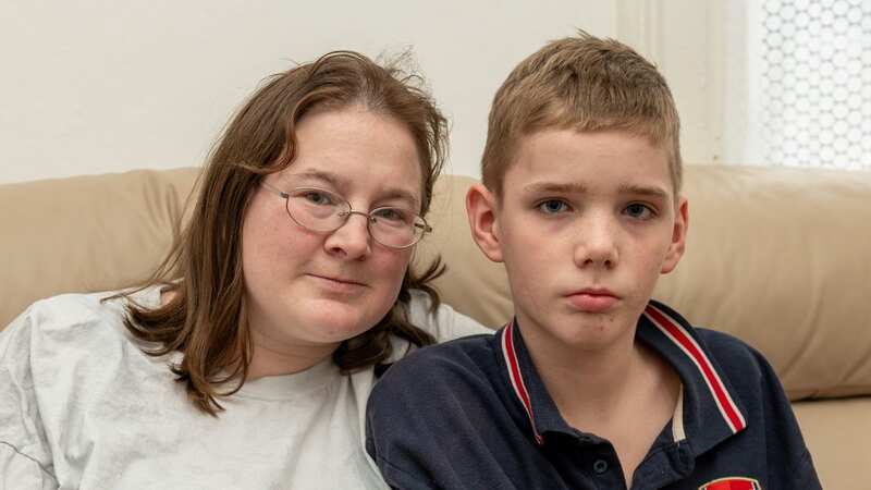 Rebecca Riley, 28, and her little brother John (Image: SWNS)