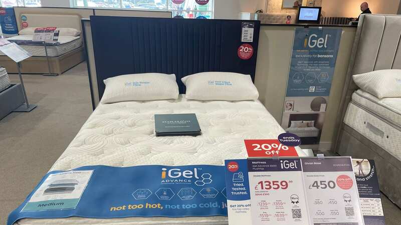 The iGel Advance offers a lot of sleep tech for £1359 (Image: Bensons for Beds)