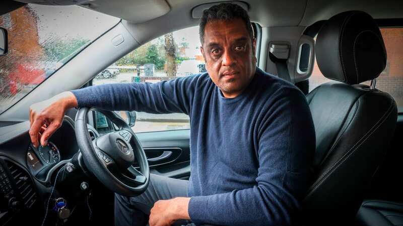 Narinder Singh of Radcliffe-on-Trent, pictured in his taxi (Image: Joseph Raynor/ Nottingham Post)