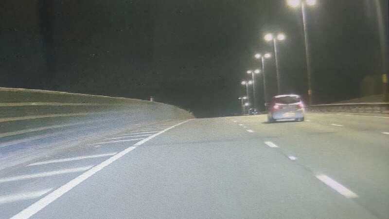 Police clocked the Corsa at 30mph on an almost empty motorway (Image: Greater Manchester Police)