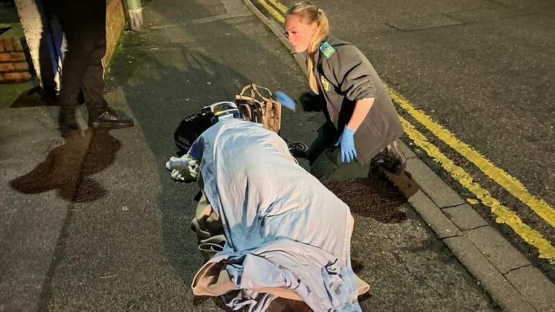 An elderly tourist has told how she thought she would die after she was knocked out when she tripped on a huge pothole (Image: KevinDunn/BNPS)