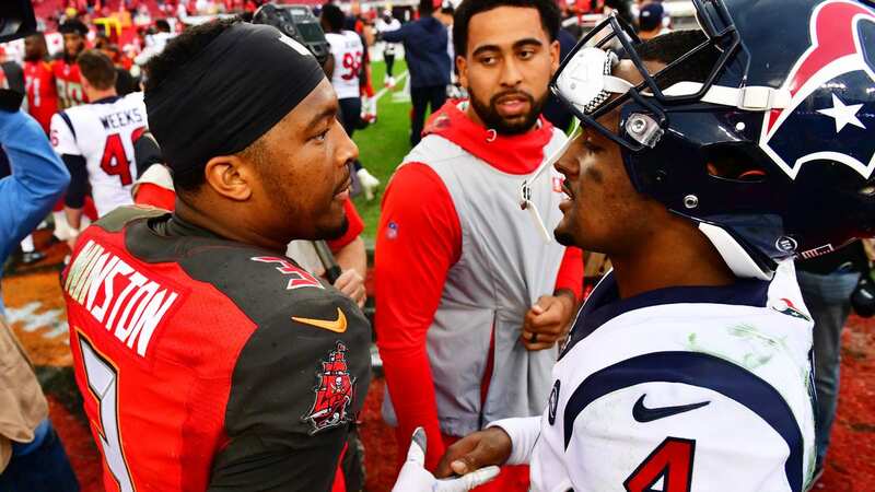 Jameis Winston and Deshaun Watson are now teammates in Cleveland (Image: Julio Aguilar/Getty Images)