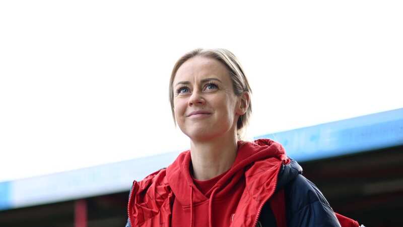 DAGENHAM, ENGLAND - FEBRUARY 04: Amanda Ilestedt of Arsenal arrives at the stadium prior to the Barclays Women