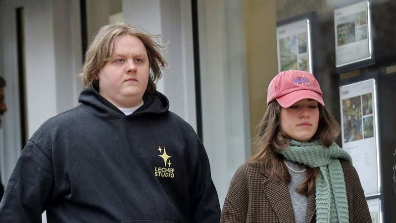 Lewis Capaldi and his girlfriend Ellie MacDowall were spotted taking a stroll (Image: EROTEME.CO.UK)