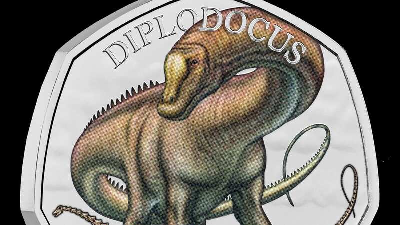 The Diplodocus coin is the third and final one in the Royal Mint
