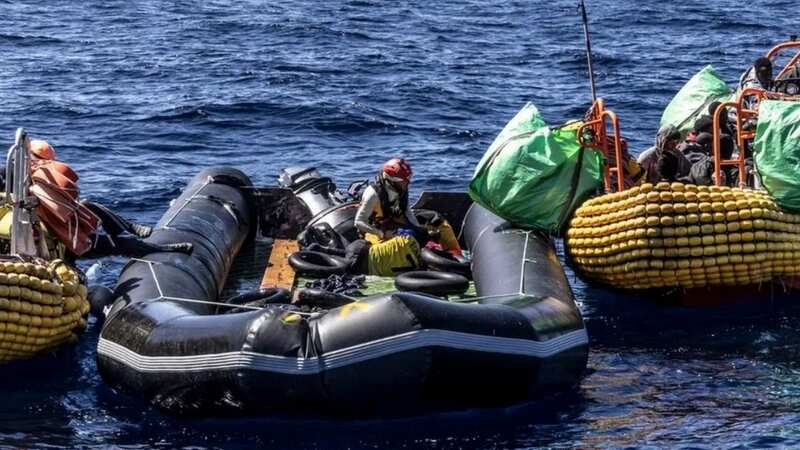 At least 60 migrants are dead after a dinghy sunk in the Mediterranean Sea