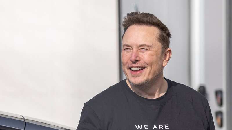 Musk recently visited a Tesla Gigafactory that was victim to an arson attack (Image: Getty Images)