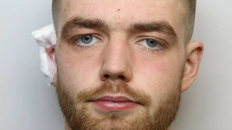 Samuel Hemingway has been jailed after cutting off his ear and scrawling a threat in blood on his ex