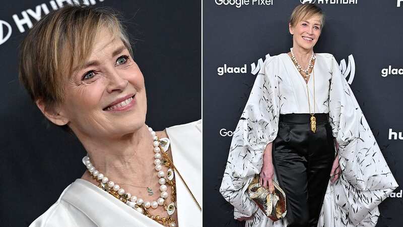 Sharon Stone attending the 35th Annual GLAAD Media Awards at The Beverly Hilton on Thursday night (Image: FilmMagic)