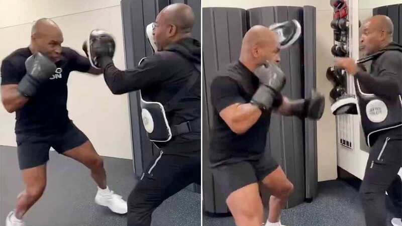 Mike Tyson continues to put in the hard yards ahead of his bout with Jake Paul (Image: X/@MikeTyson)