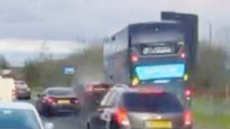 Bus ploughs into BMW after impatient driver pulls across its path