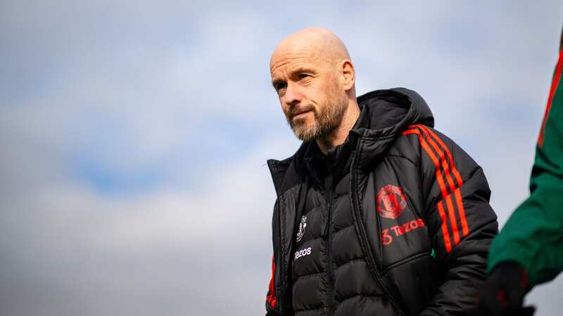 Erik ten Hag of Manchester United in action during a first team training session (Image: Ash Donelon)