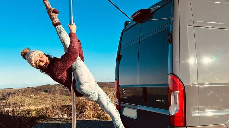 Keri Bailey can now travel and pole dance (Image: @keribpole/Kennedy News)