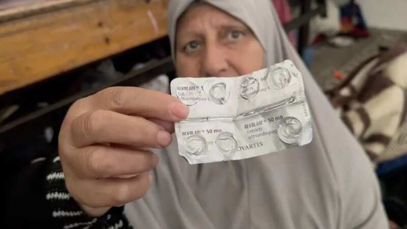 Siham, 62, said she had been not been allowed to leave Gaza for live-saving cancer treatment (Image: BBC)