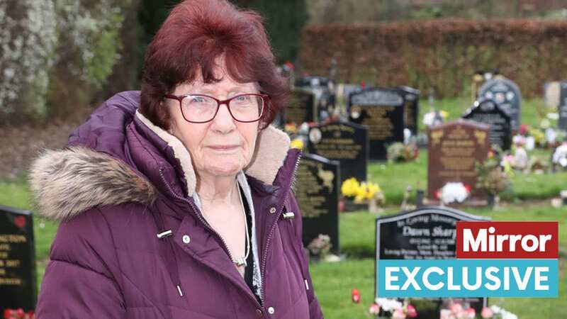 Rita Goldspink from Hull at the grave of her husband Norman (Image: Ben Lack Photography Ltd)