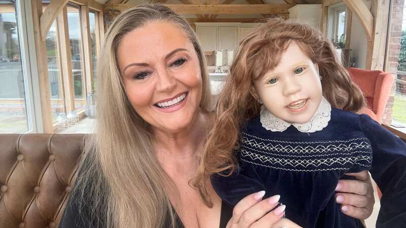 Celebrity psychic and reality TV star Deborah Davies adopted the unwanted doll (Image: Image from internet)