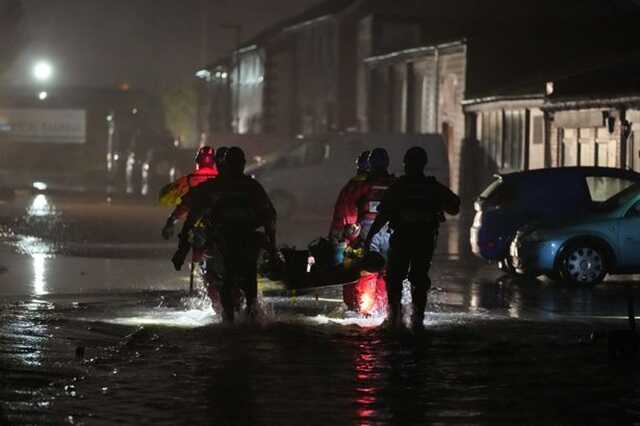 Hundreds evacuated from holiday park as flooding and rain batters south west coast