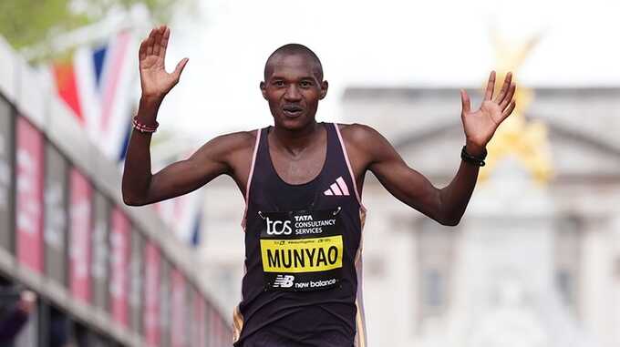 Alexander Munyao wins London Marathon as Briton Emile Cairess secures third spot